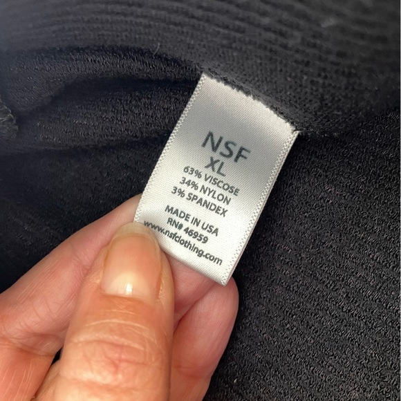 NSF Women's Black Steff Wide Leg Pull On Stretch Pants Size XL - Picture 6 of 8